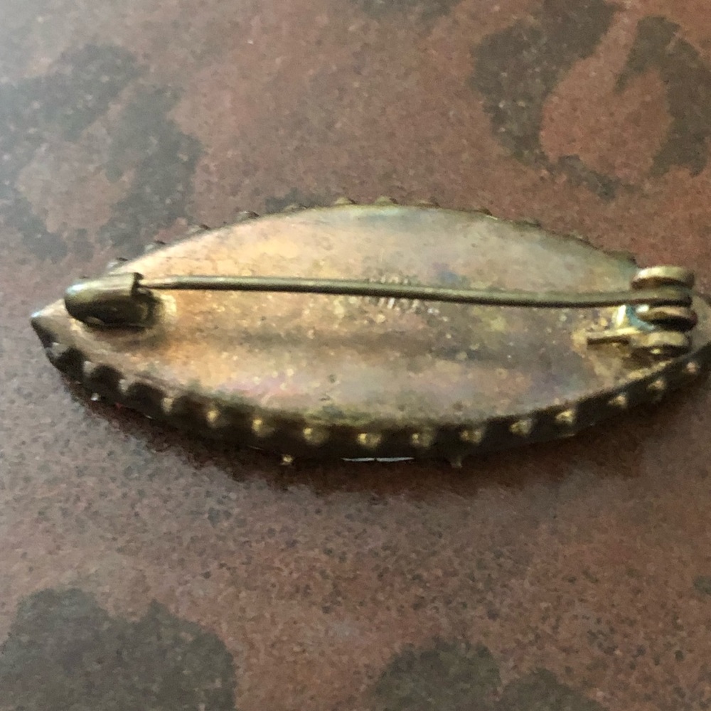 🇮🇹 Vtg “Grand Tour” Italian Micro Mosaic Brooch - Picture 4 of 6